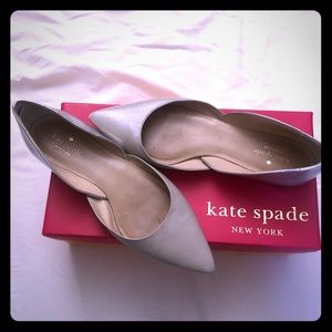 Kate spade silver flats